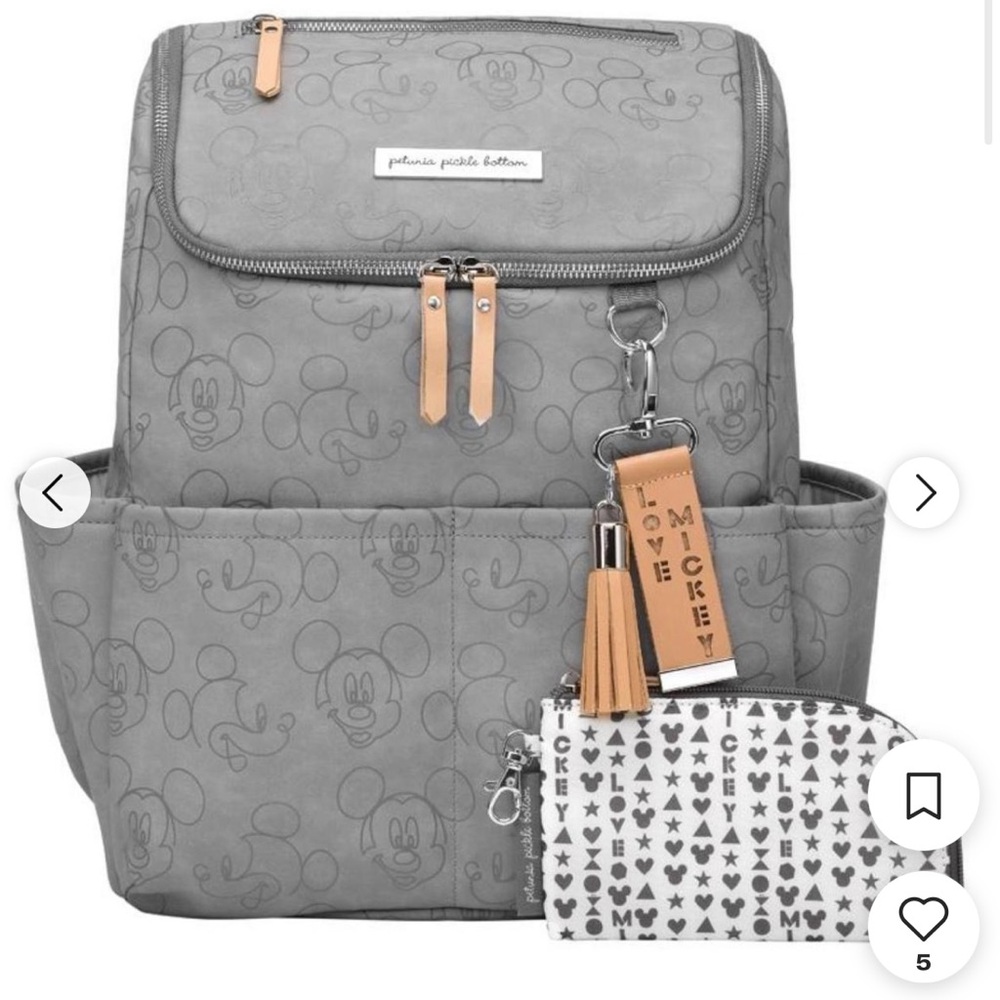 Petunia Pickle Bottom Brown Backpack Casual Design